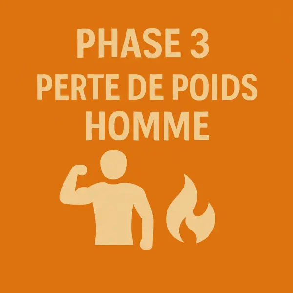 Perte de poids homme phase 3