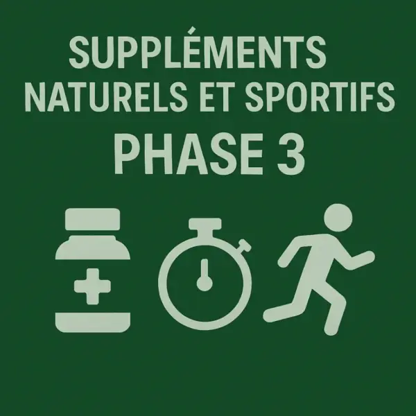 Supplements naturel et sportifs phase 3
